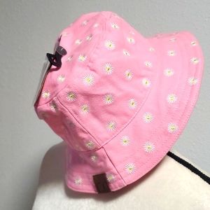 NY & Co Pink Daisy-Print Bucket Hat